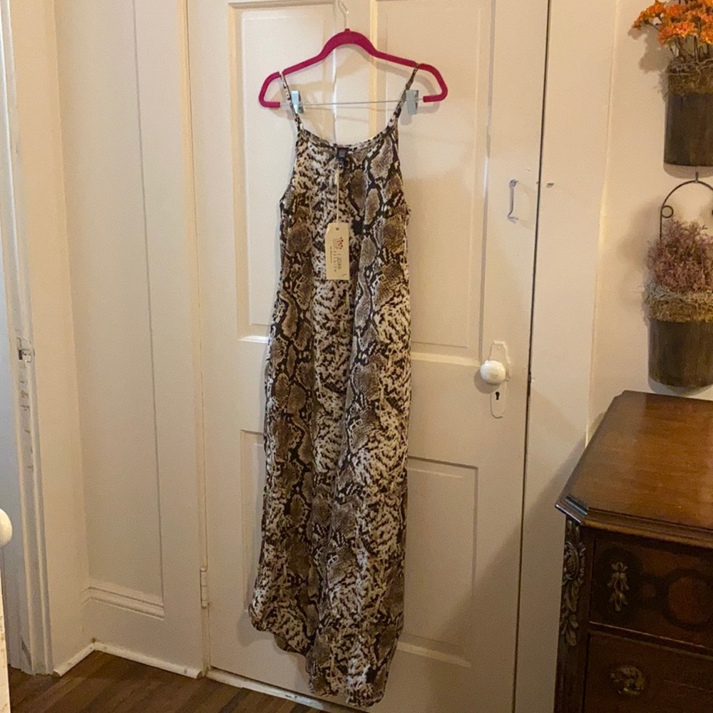 Snake print dress